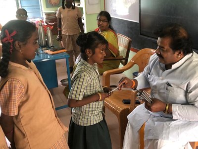Notebook and Pencil Distribution